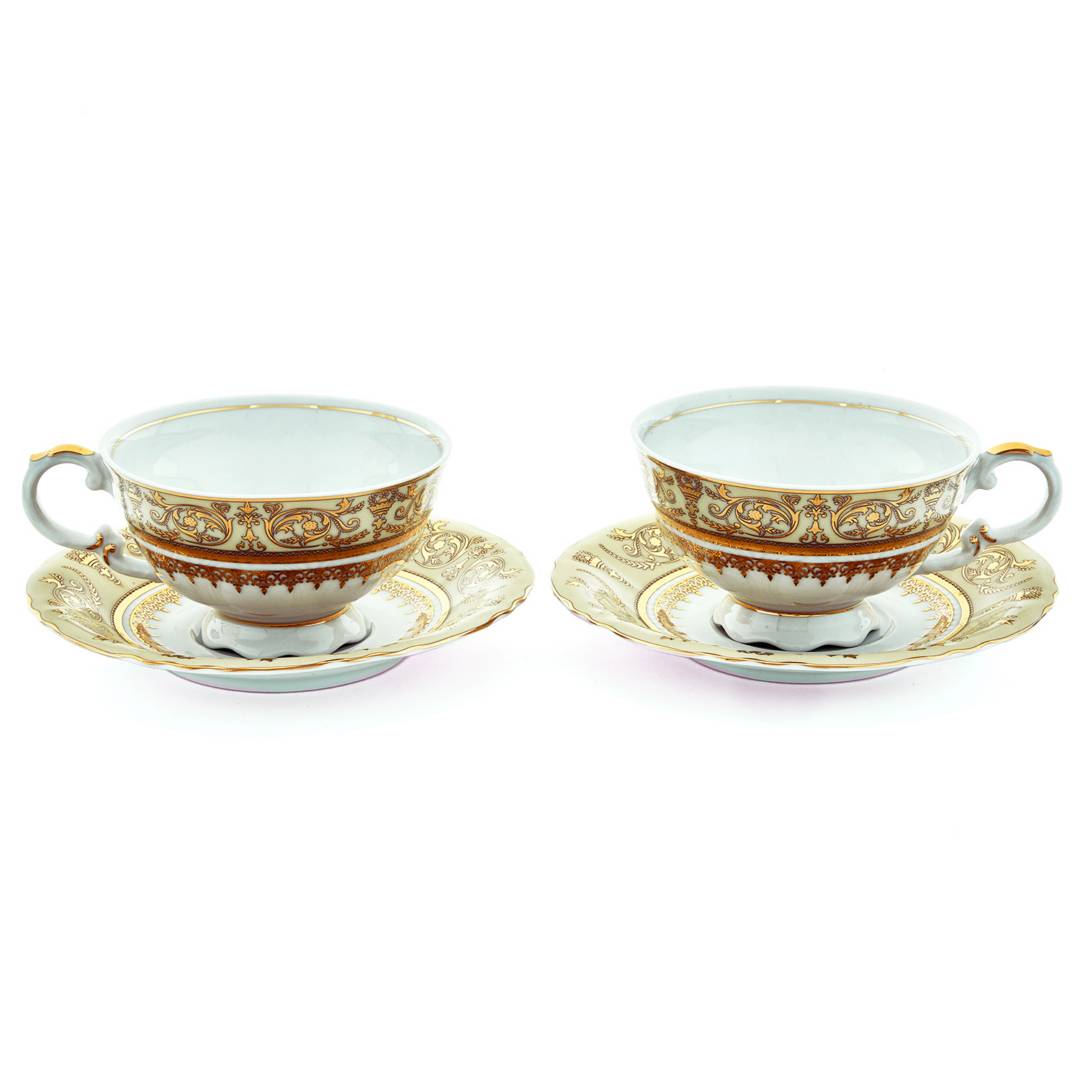 Nəlbəki ilə çay fincanları dəsti 6 nəfərlik, 200 ml əd