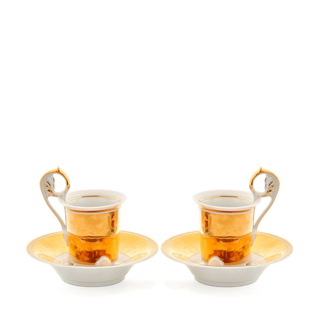 Nəlbəki ilə qəhvə fincanları dəsti 6 nəfərlik, 100 ml