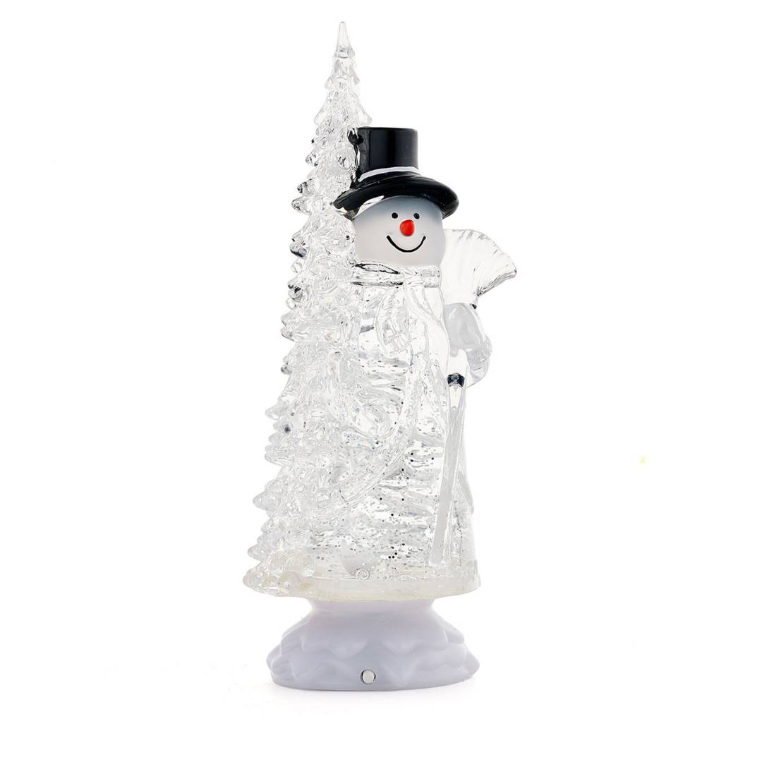 İşiqlandirma ilə heykəlcik "Snowman" 29.5 sm