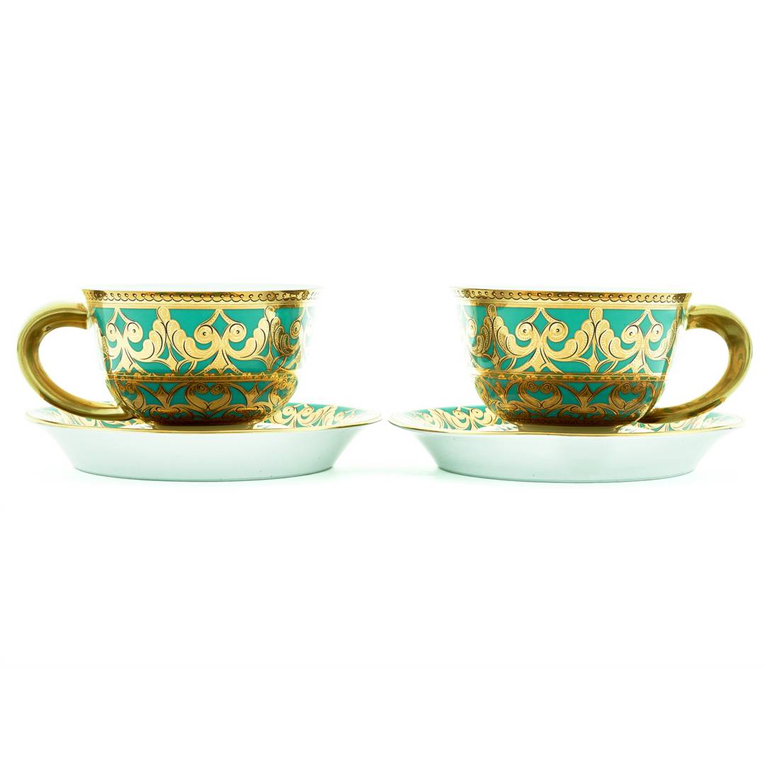 Nəlbəki ilə çay fincanları dəsti 6 nəfərlik, 300 ml