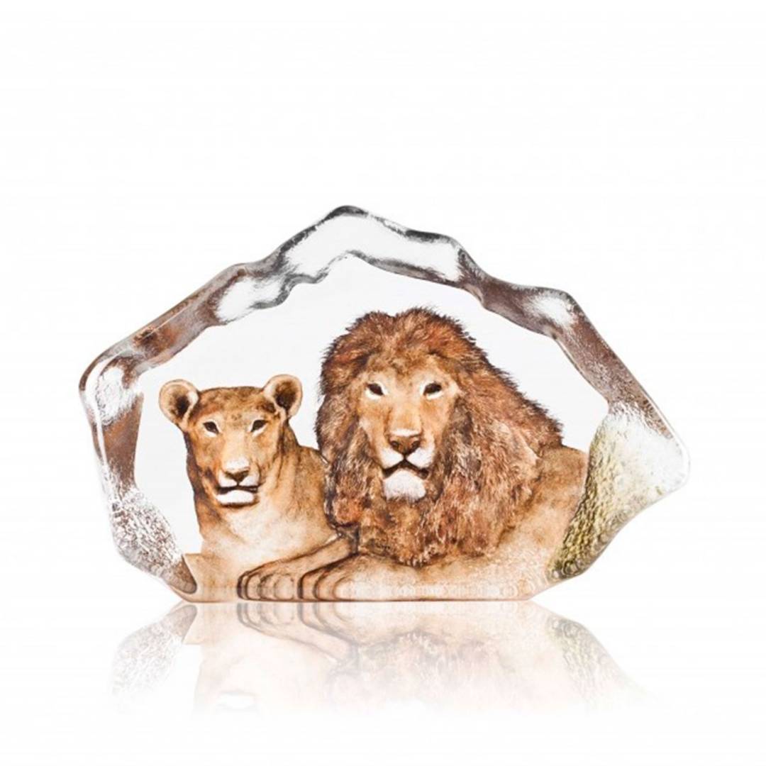Heykəlcik "Lion Couple" 30 sm
